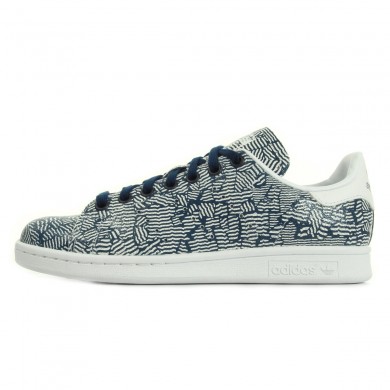 adidas stan smith blanche et bleu marine